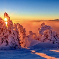 Sunset in the Alps